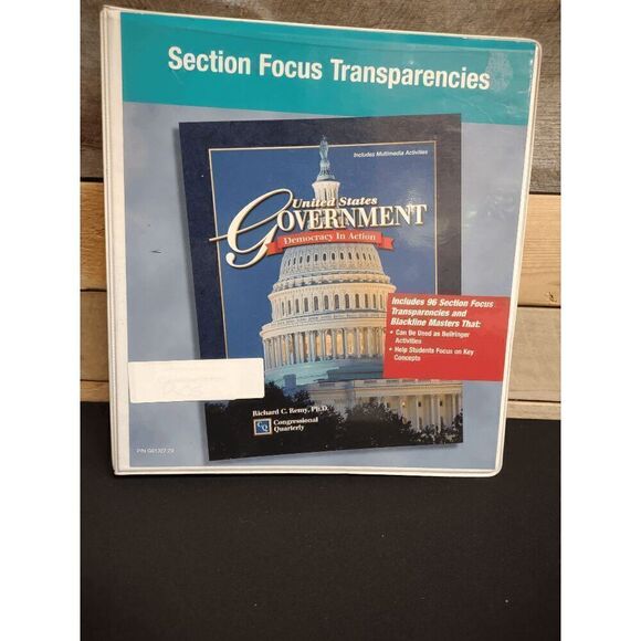 US Government Democracy in Action Glencoe Section Focus Transparencies G01327.29 - Picture 1 of 3